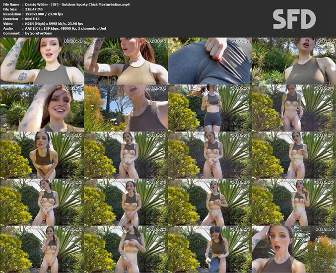 SCR - Dainty Wilder - OF - Outdoor Sporty Chick Masturbation.mp4.jpg