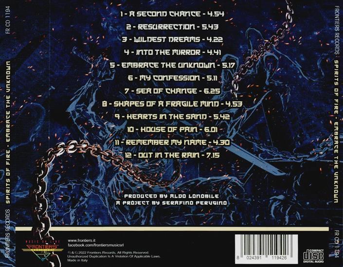 Spirits Of Fire - Embrace The Unknown 2022 Flac - Back.JPG